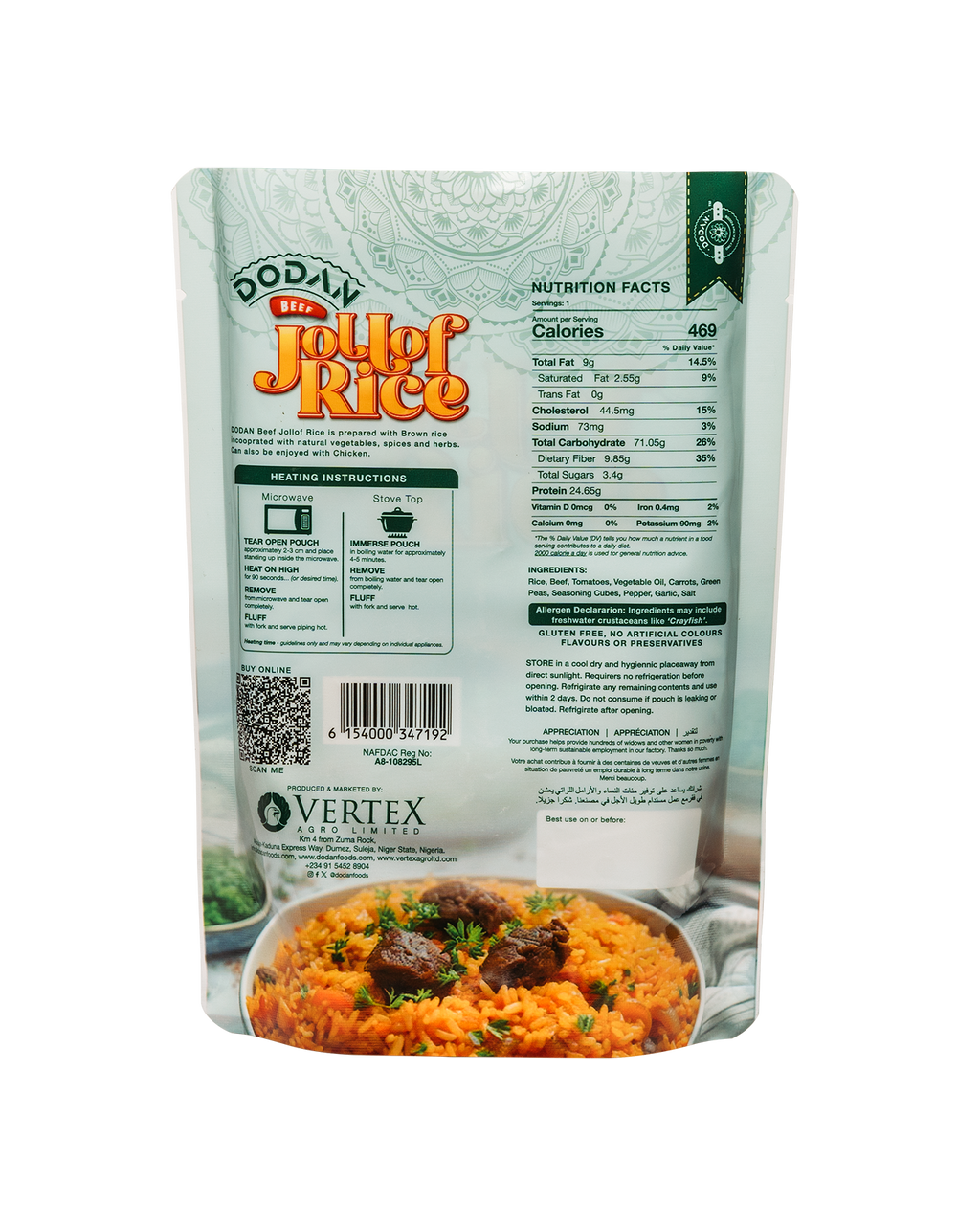 Dodan Beef Jollof Rice - 350g