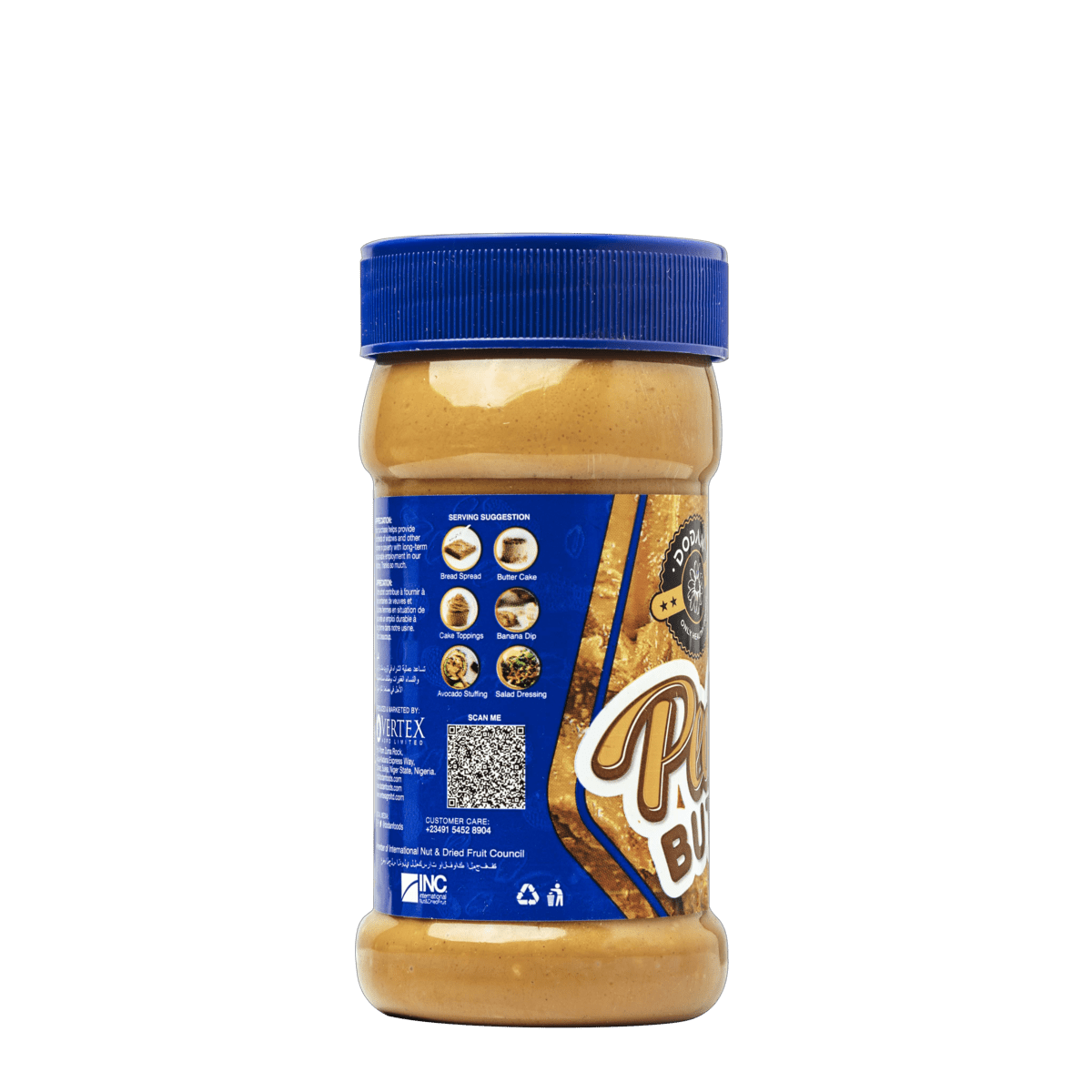 Dodan Dodan Classic Crunchy Peanut Butter | Nigerian Nutty Delight (465g ...